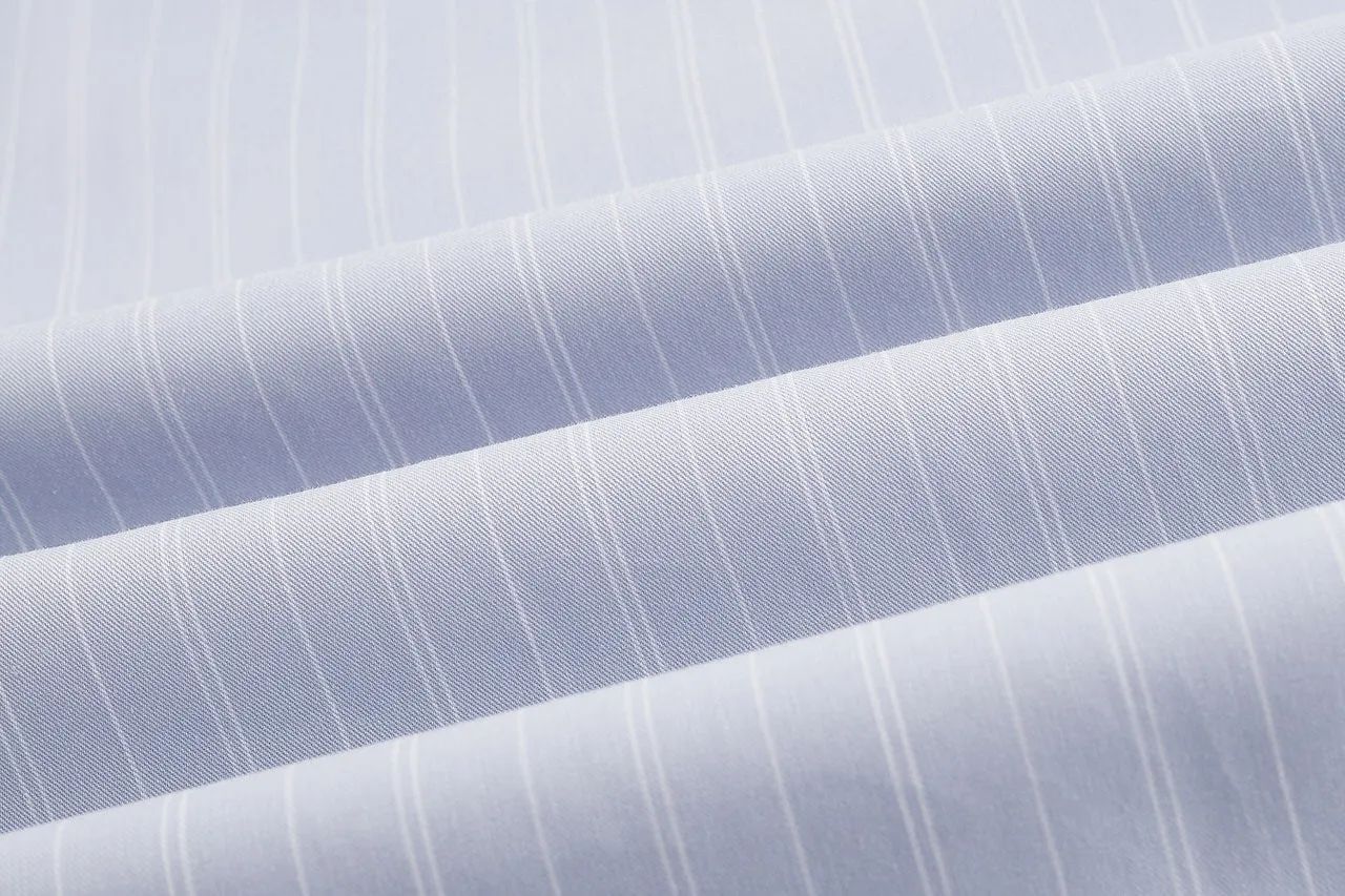 Diamond Cut Cotton Linen Stripe shirt