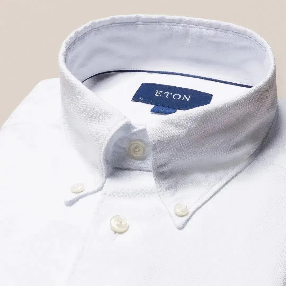 Eton Classic Fit Plain Shirt White