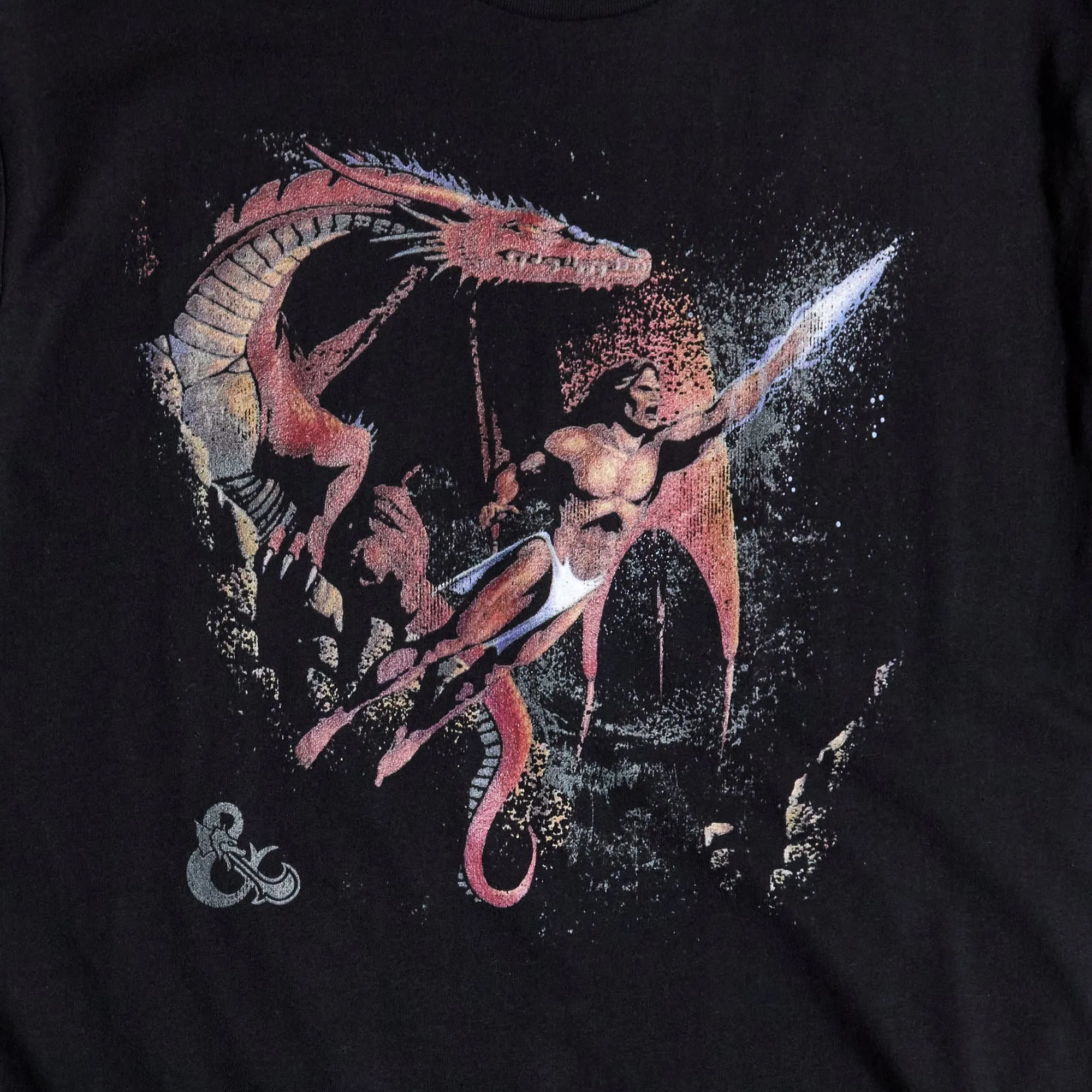 Vintage Immortal Rules Red Dragon Black Tee